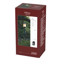 Milano trädgl E27 ink stolpe