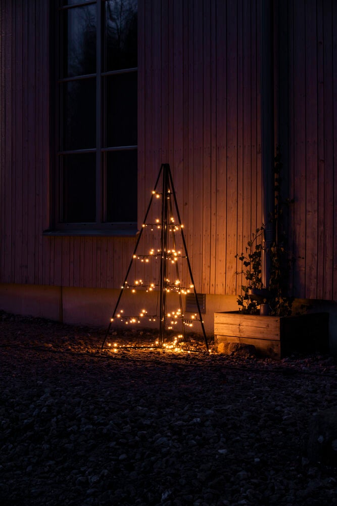 Metalldekoration pyramid LED