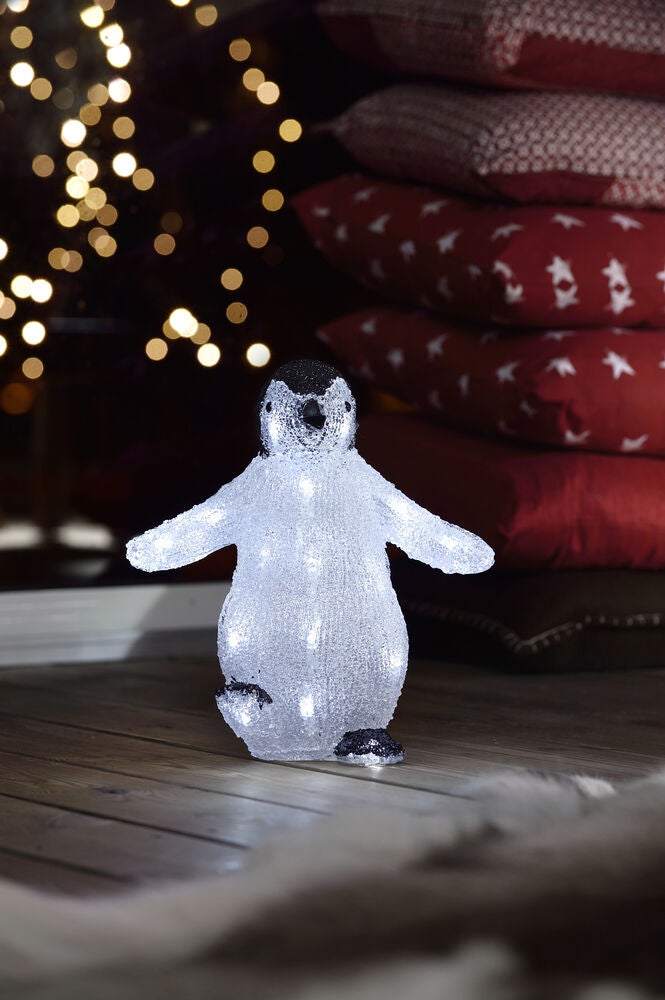 Acrylic Penguin 30cm LED