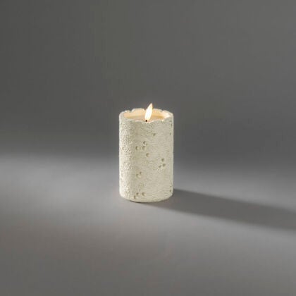B/O cement candle light LED
