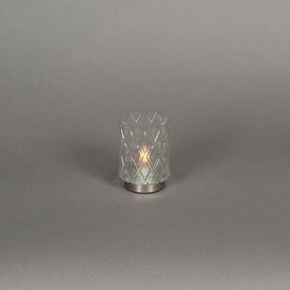 Rechargeable Glass Candle. LED