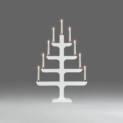 Candlestick with deco rings