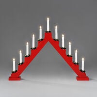 Candlestick red 11 bulbs