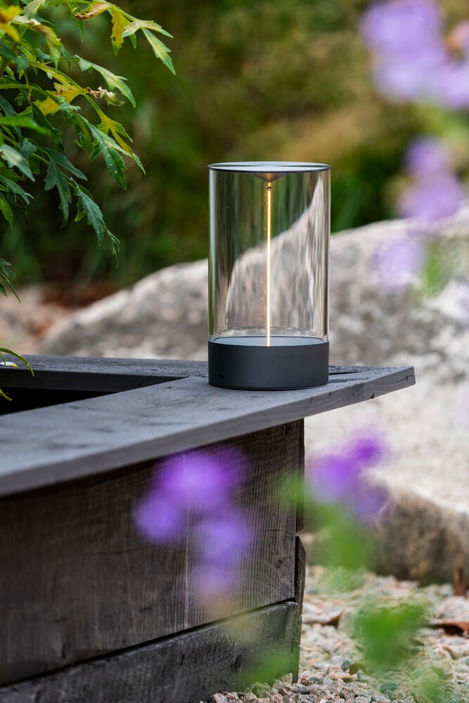 Edison M bordslampa M.Grå USB