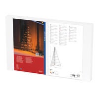 Decoration metal pyramid LED