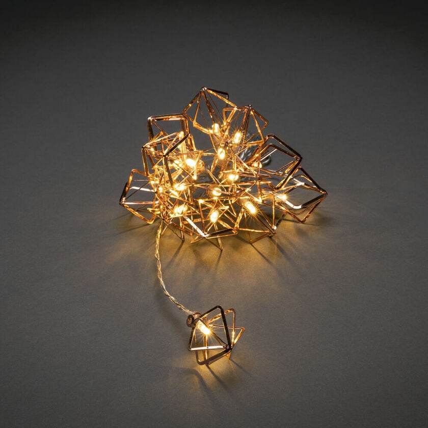 LED Dekolichterkette, kupferfa