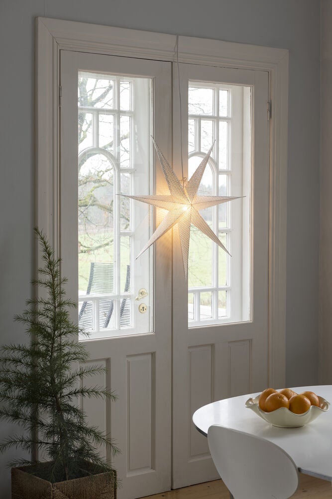 7 Point Paper Star 78cm Silver