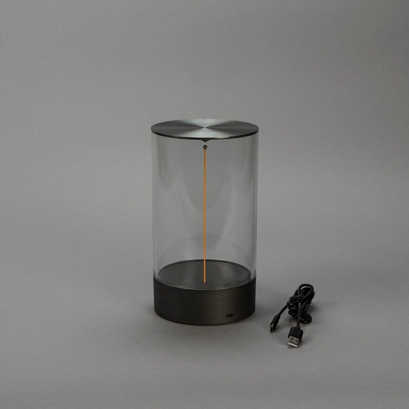 Edison M bordslampa M.Grå USB