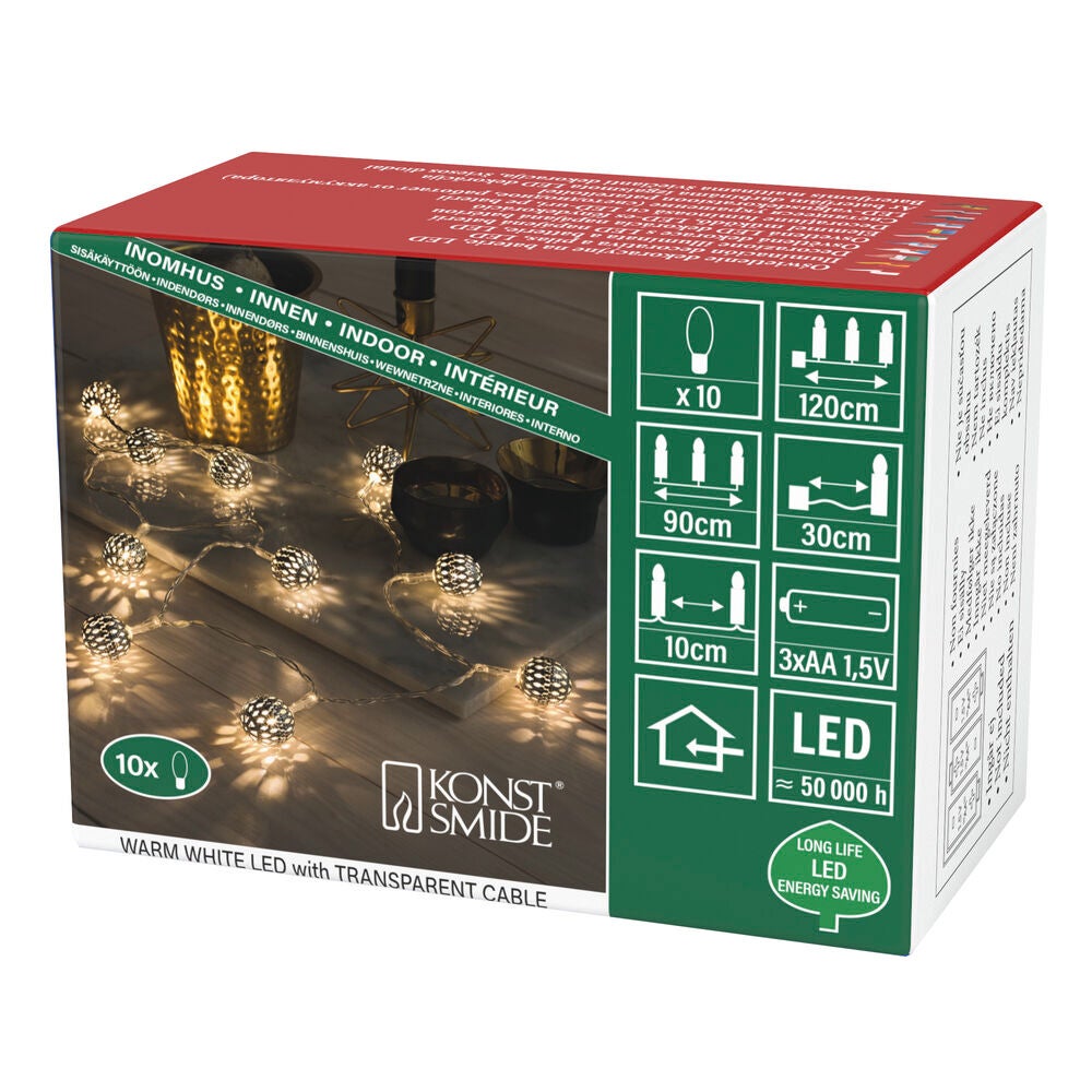 Metal Ball Lghtset LED