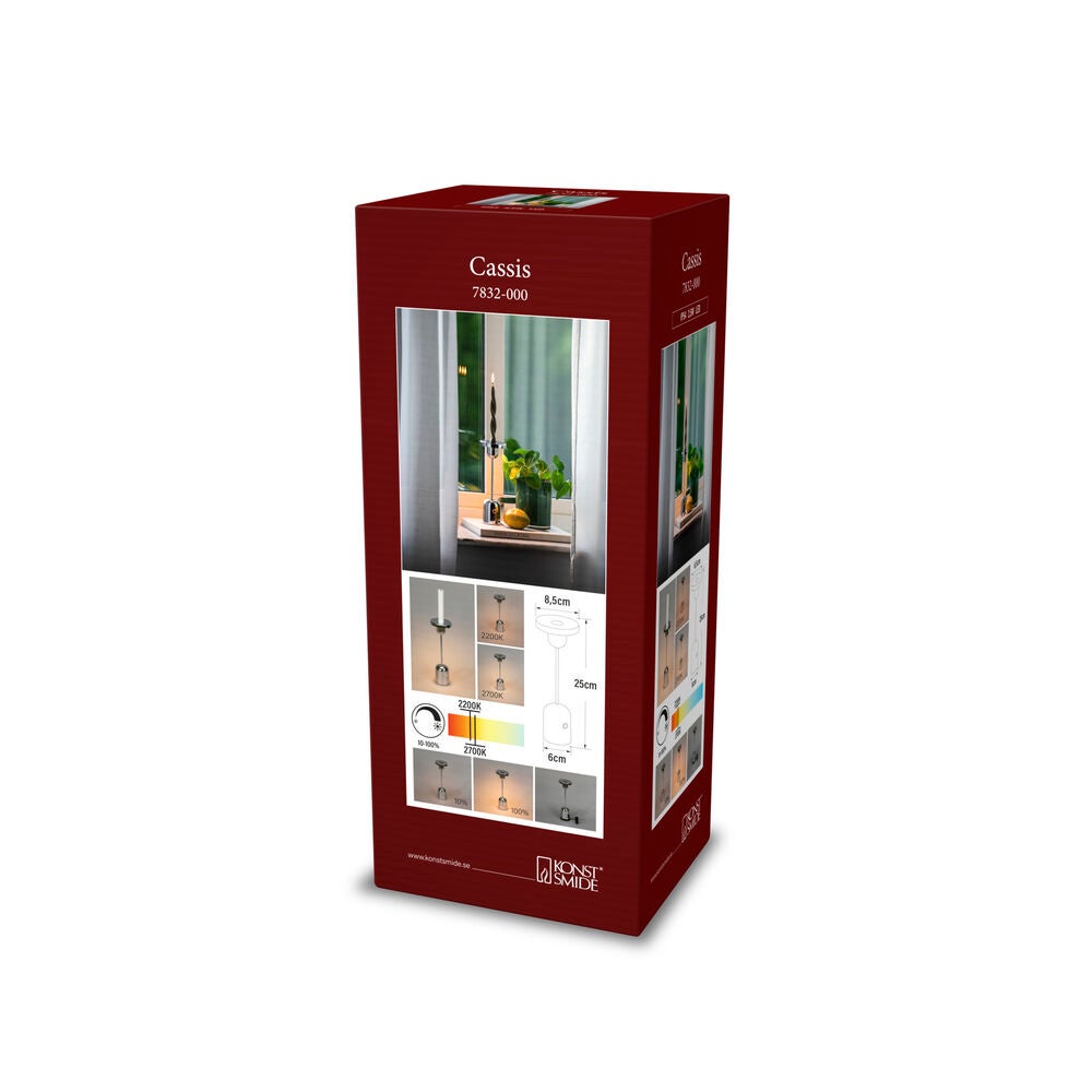 Cassis bordslampa usb Silver