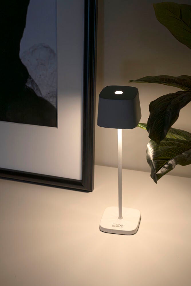 Capri table lamp USB teracotta