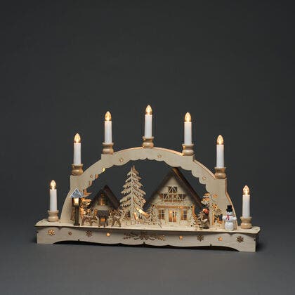 Wooden silhouette 21 LED