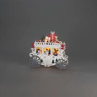 Santa-Kutsche LED, B/O & Usb