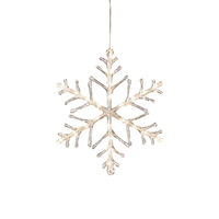 Snöflinga akryl 40cm vvita LED
