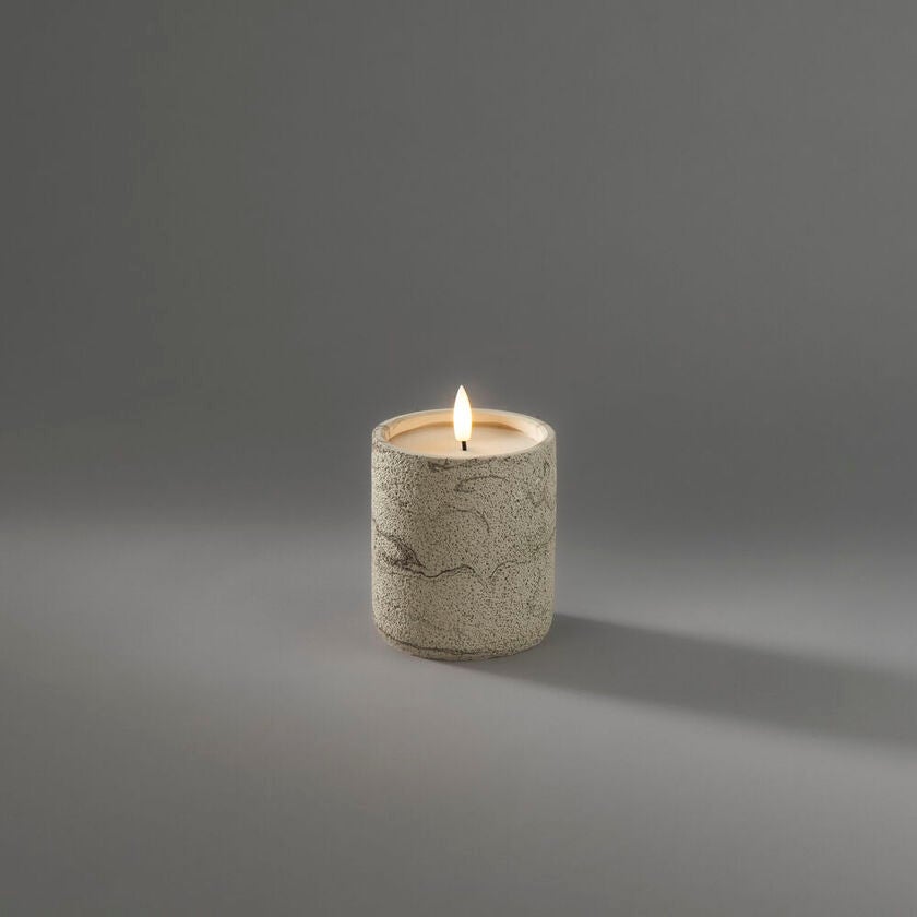 B/O cement candle light LED