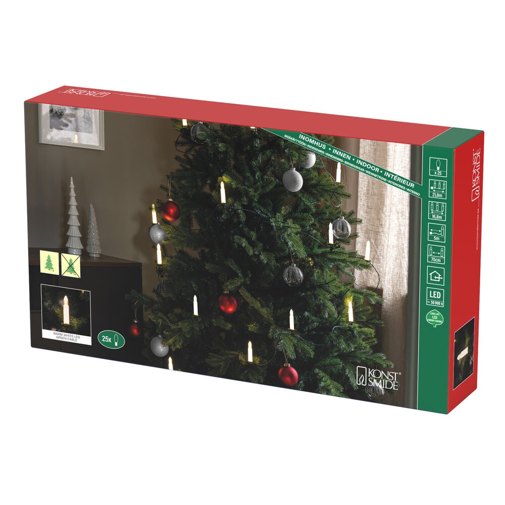 Julgransbelysning 25 LED inne