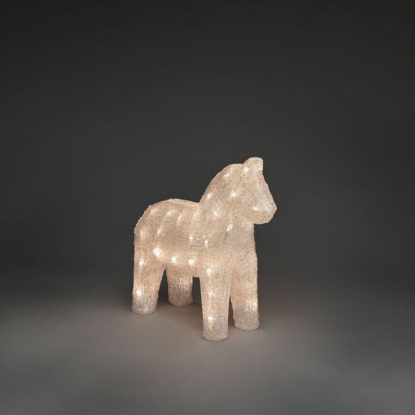 Häst akryl 32cm 48 Led
