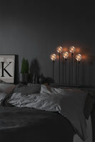 Elljusstake 5 ljus met. svart