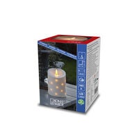B/O candle LED 10,5x13,7cm