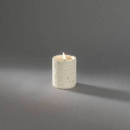 B/O cement candle light LED