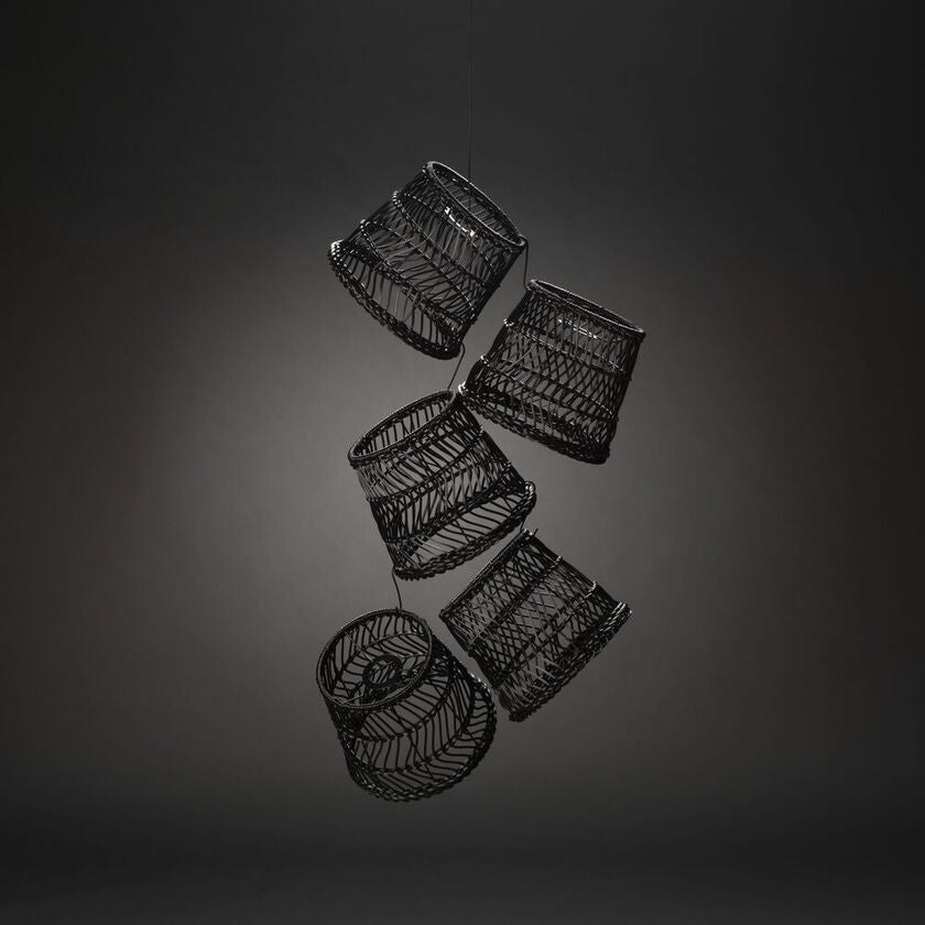 Large Lamp Shade Rattan 5pce