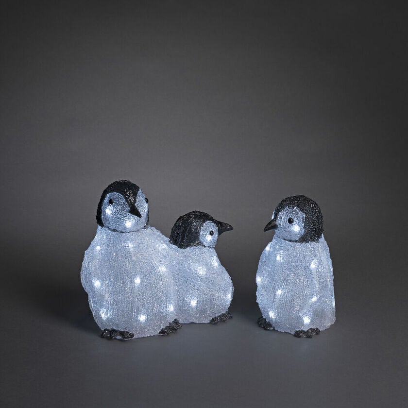 Acrylic Penguin Family 48 LED