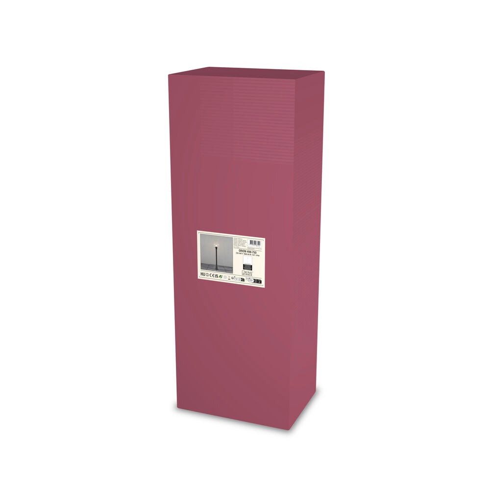 Orion short pole black glass