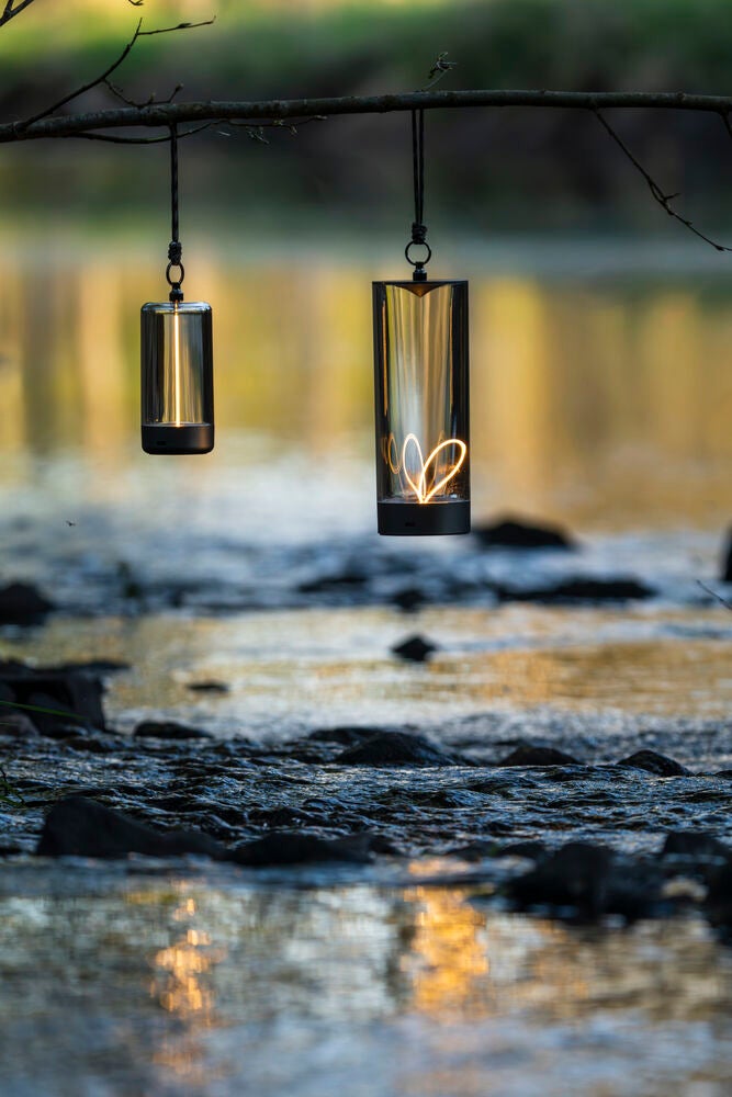 Edison XS bordslampa M.Grå USB