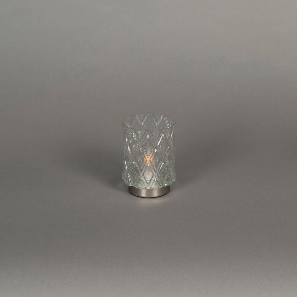 Rechargeable Glass Candle. LED