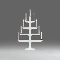 Candlestick with deco rings