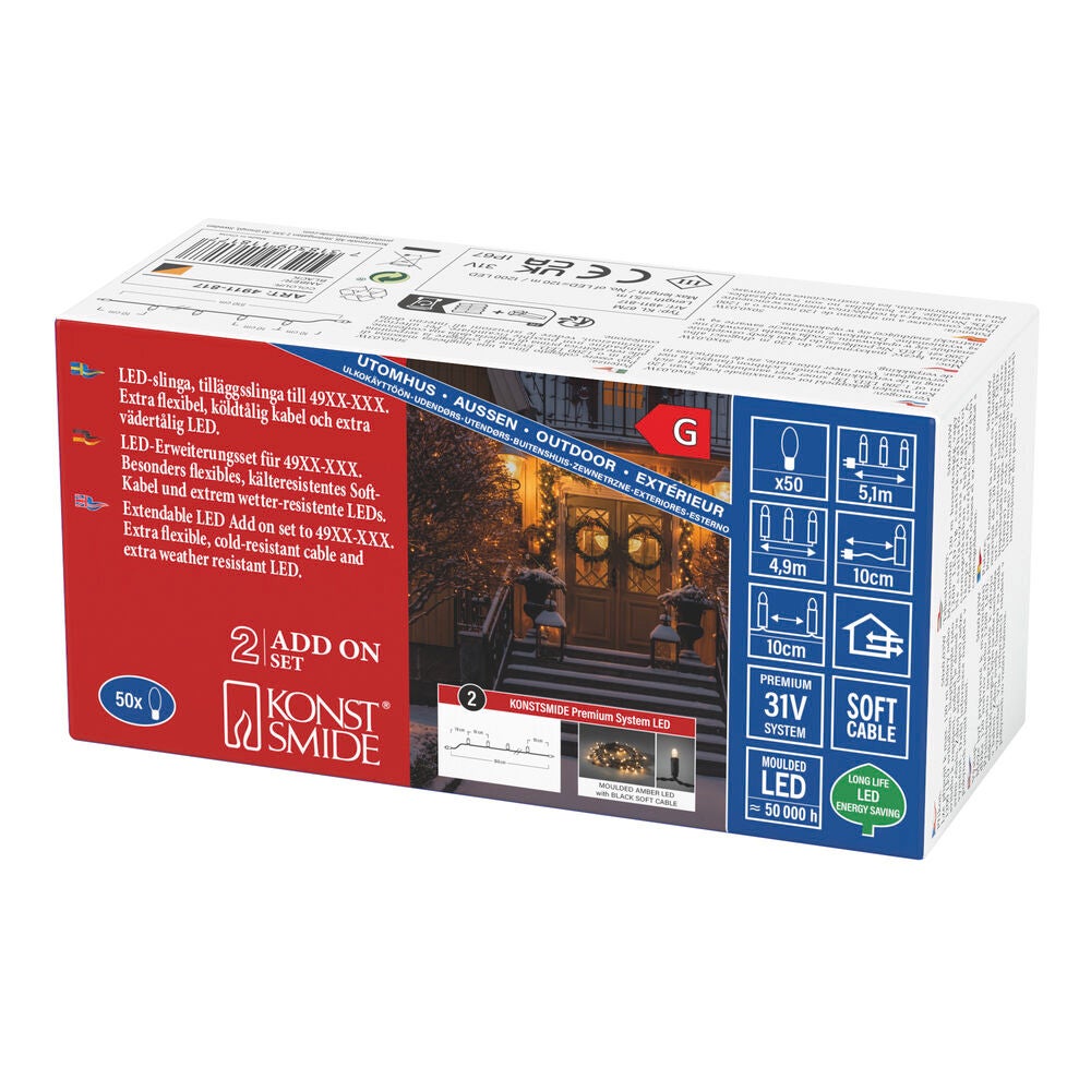 Tillägg slinga 50 LED
