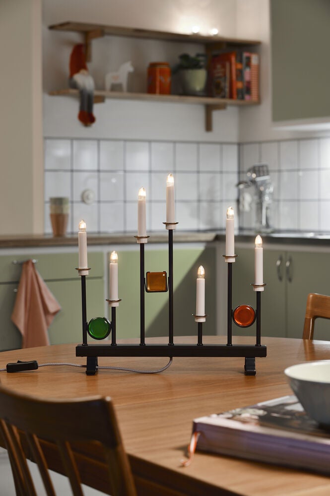 Candlestick metal 7 bulbs