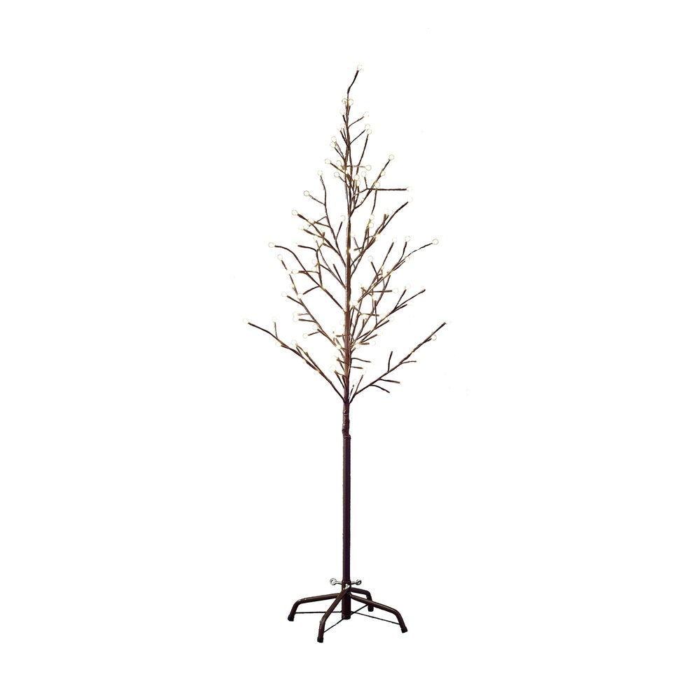 Brown Tree 150cm W White LED