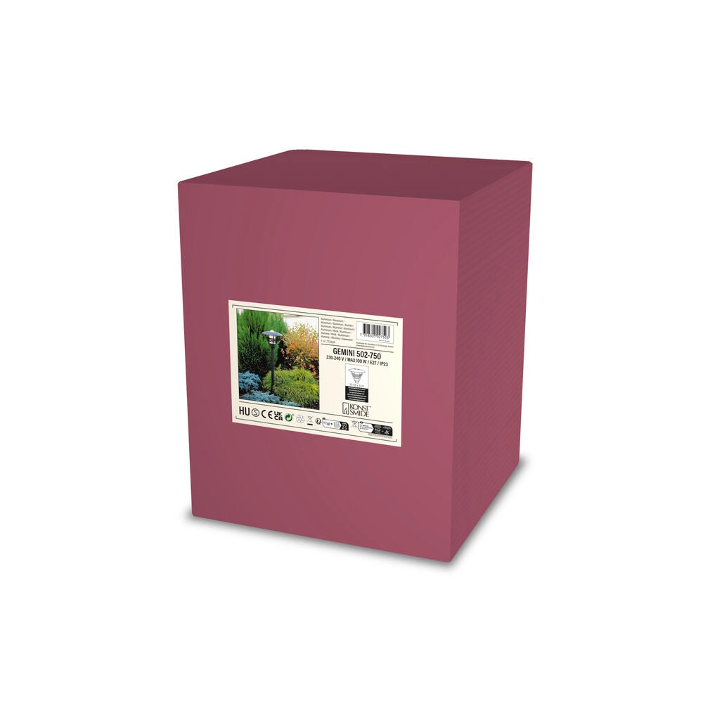 Gemini Post Light Matt Black