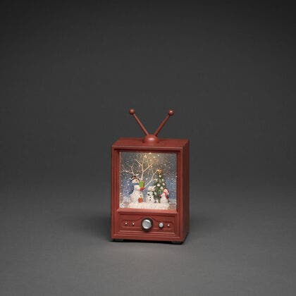 LED Fernseher mit 3 Schneemaen