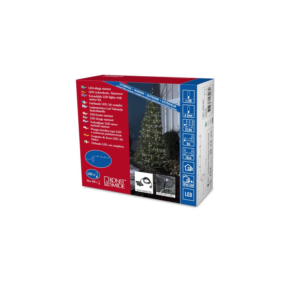 Slinga 100 vita LED split