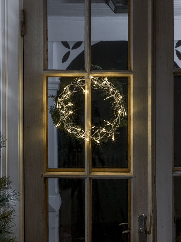 Krans 32 varmvita LED