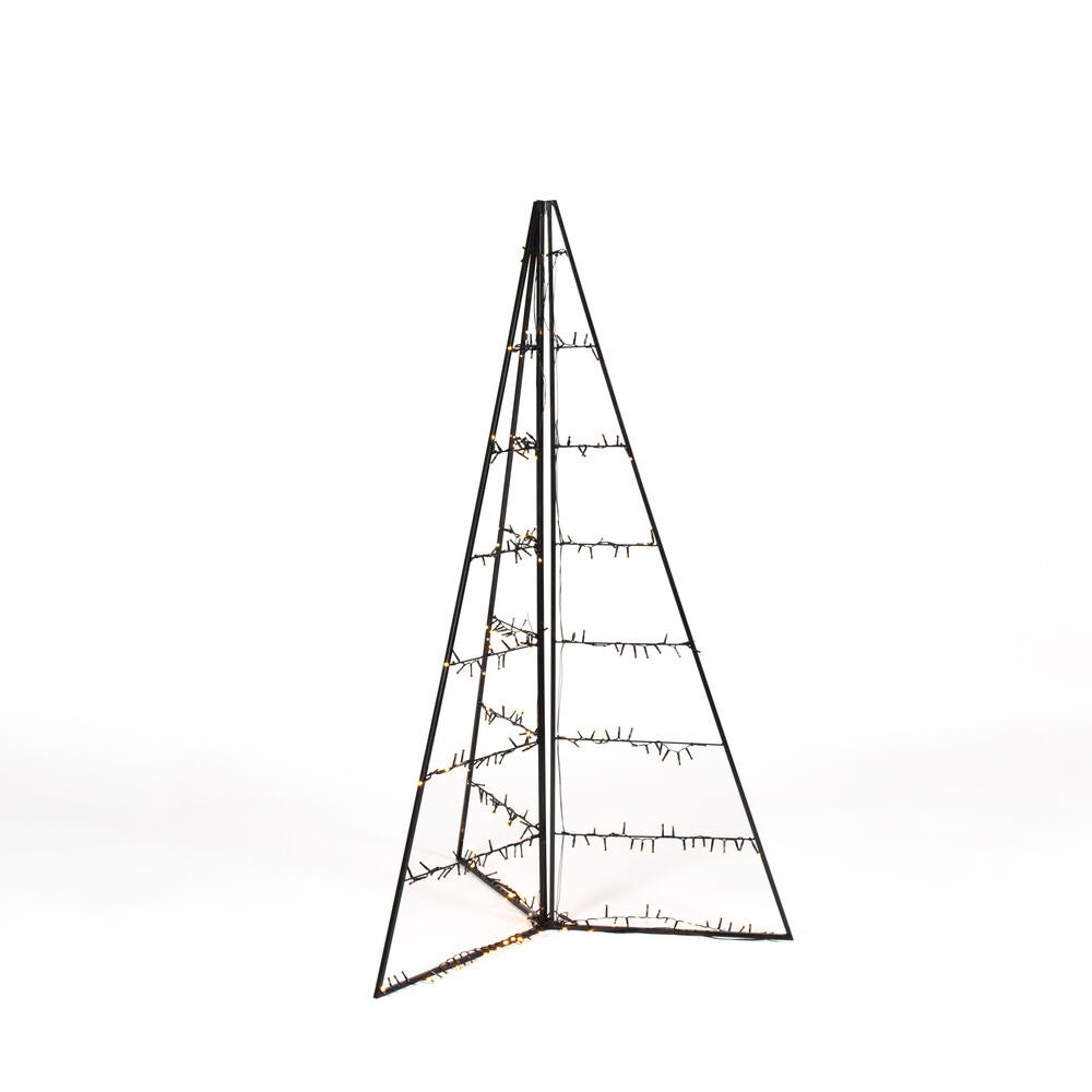 Metalldekoration pyramid LED