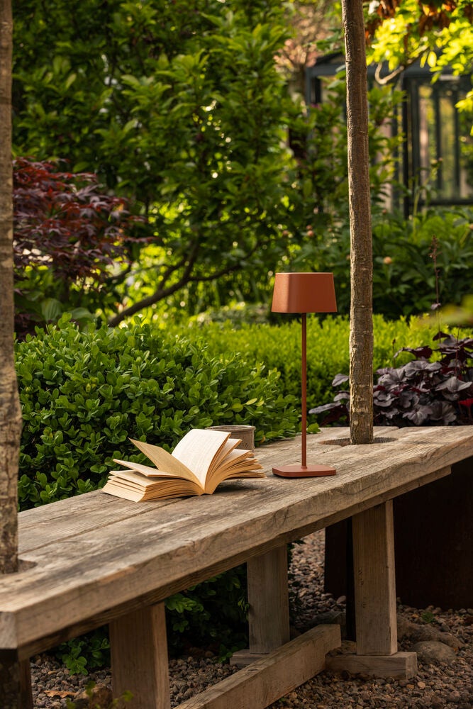 Capri table lamp USB teracotta