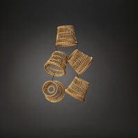 Small Lamp Shade Rattan 5pce