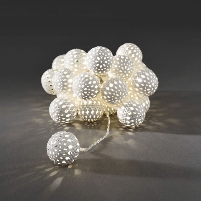 Slinga 24 metallbollar LED