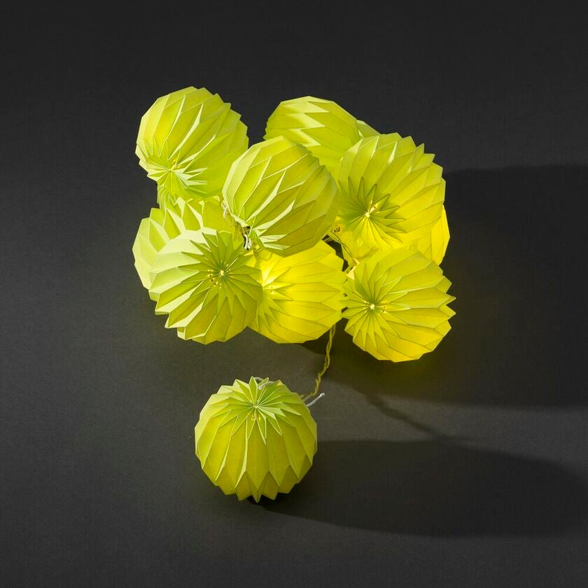 LED Dekolichterkette neongruen