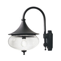Libra vägglykta E27 svart