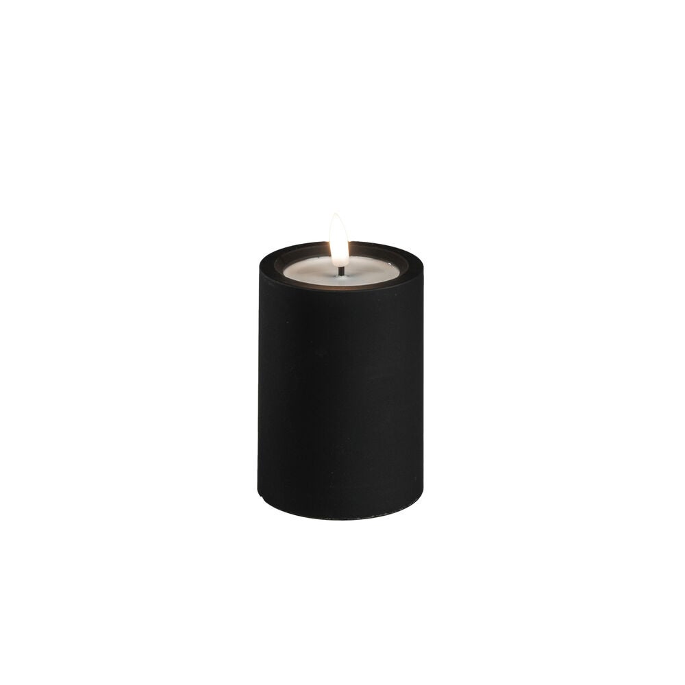 LED candle Black 10cm 2xAA