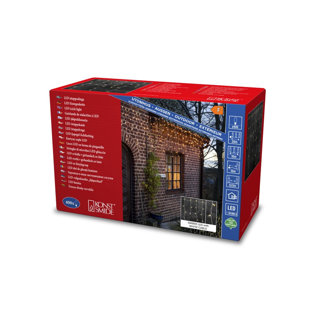 Istappsslinga 400 amber LED