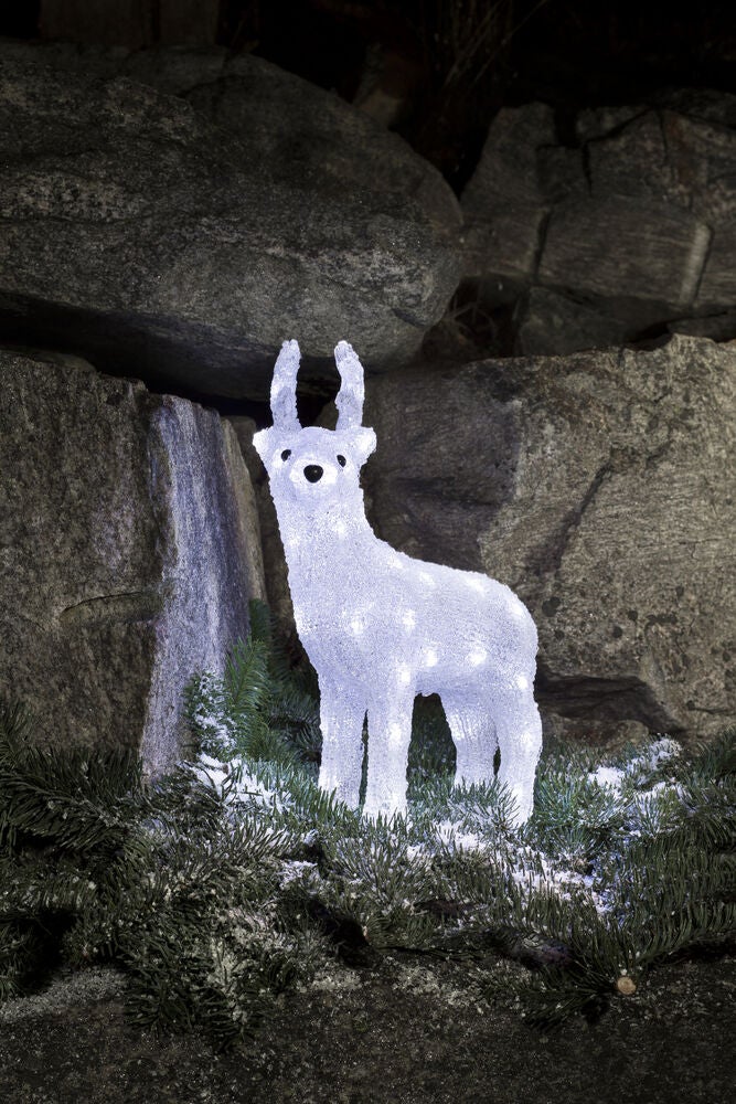 LED Acryl Rentier, 40 kalt wei