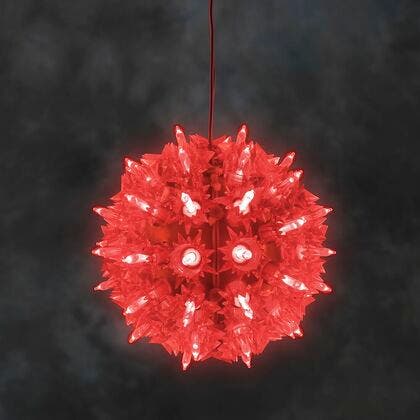 Hanging ball red, 50 LED