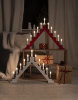 11 Bulb Candlestick Red