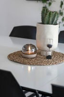 Ljus med glasdekoration LED