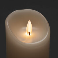 Vaxljus 7,5x12,7 cm LED vitt